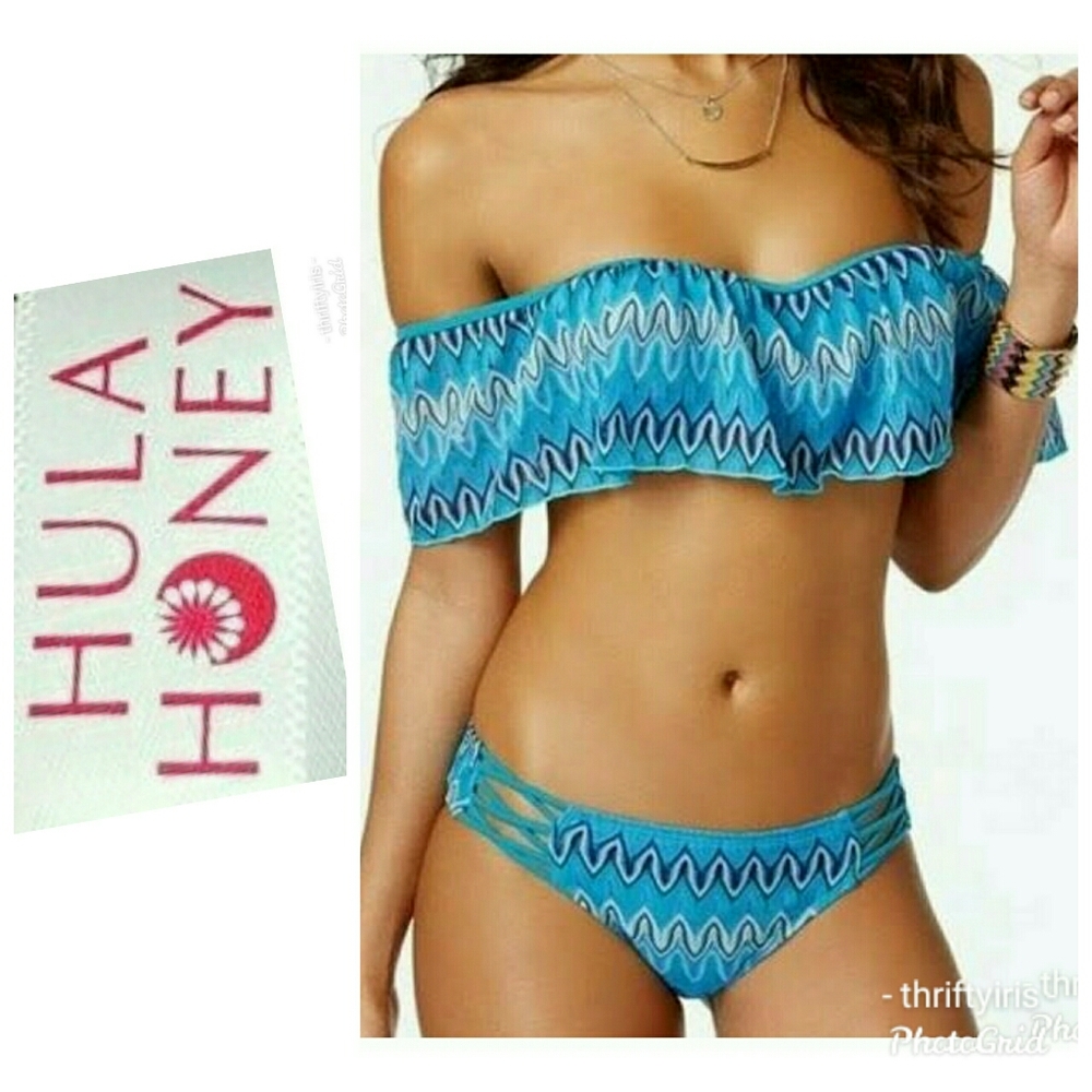 NWT-Hula Honey 'Festival Dreams' Bikini-Sz. L🌸